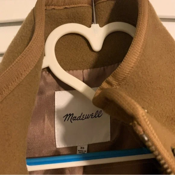Madewell Cocoon Camel Wool Coat XS - Picture 2 of 6